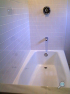 New bath tub & tile surround New bath tub & tile surround