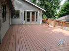 Environmentally safe composite deck installation Environmentally safe composite deck installation